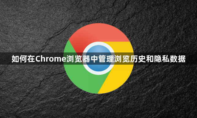 如何在Chrome浏览器中管理浏览历史和隐私数据1