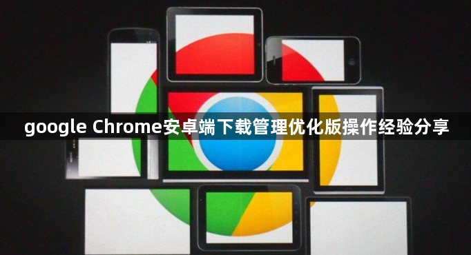 google Chrome安卓端下载管理优化版操作经验分享1