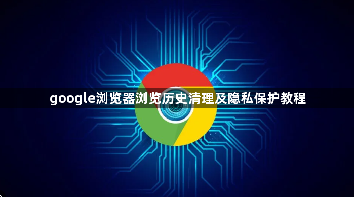 google浏览器浏览历史清理及隐私保护教程1