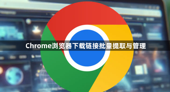 Chrome浏览器下载链接批量提取与管理1
