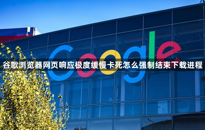 谷歌浏览器网页响应极度缓慢卡死怎么强制结束下载进程1