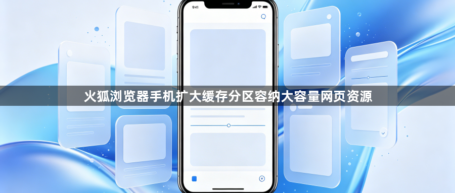 火狐浏览器手机扩大缓存分区容纳大容量网页资源1