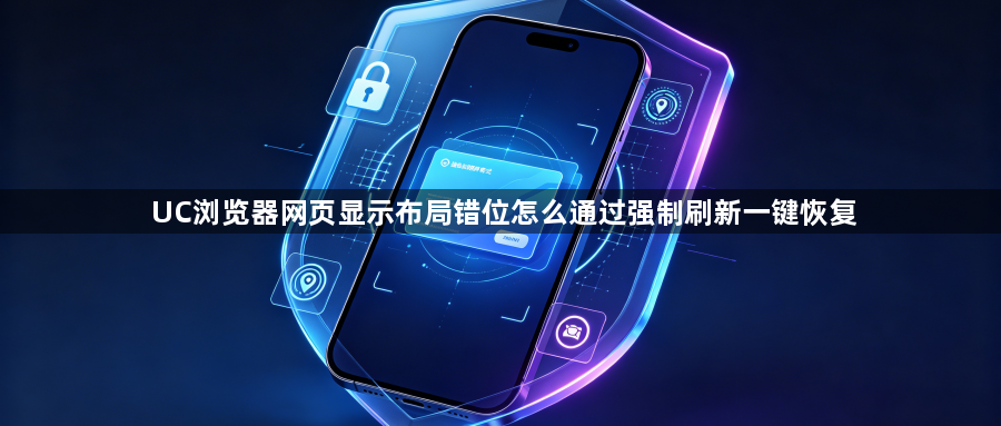 UC浏览器网页显示布局错位怎么通过强制刷新一键恢复1