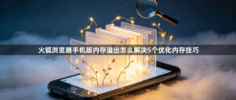 火狐浏览器手机版内存溢出怎么解决5个优化内存技巧1