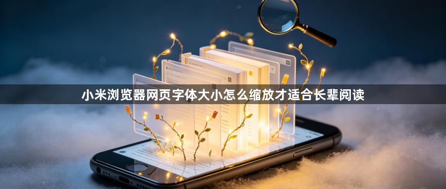 小米浏览器网页字体大小怎么缩放才适合长辈阅读1