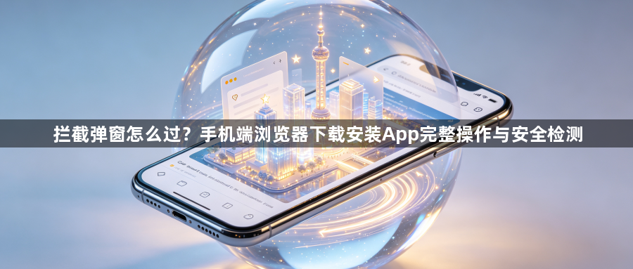 拦截弹窗怎么过？手机端浏览器下载安装App完整操作与安全检测1