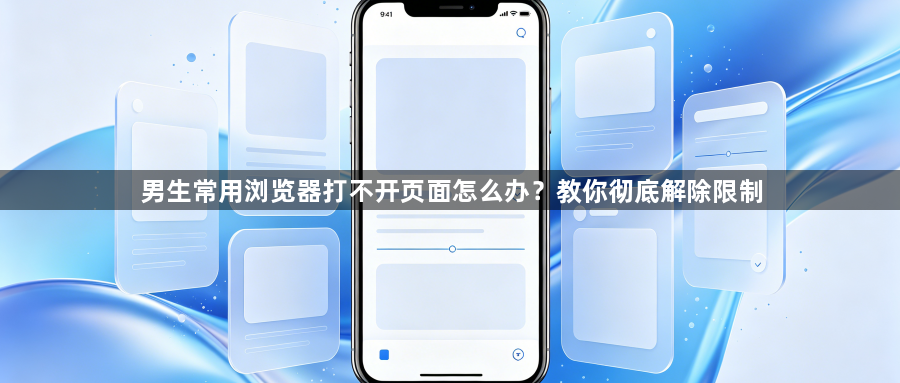 男生常用浏览器打不开页面怎么办?教你彻底解除限制1