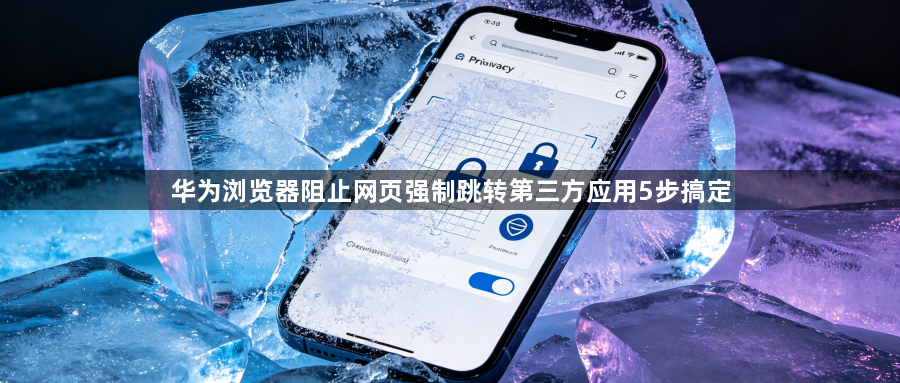 华为浏览器阻止网页强制跳转第三方应用5步搞定1