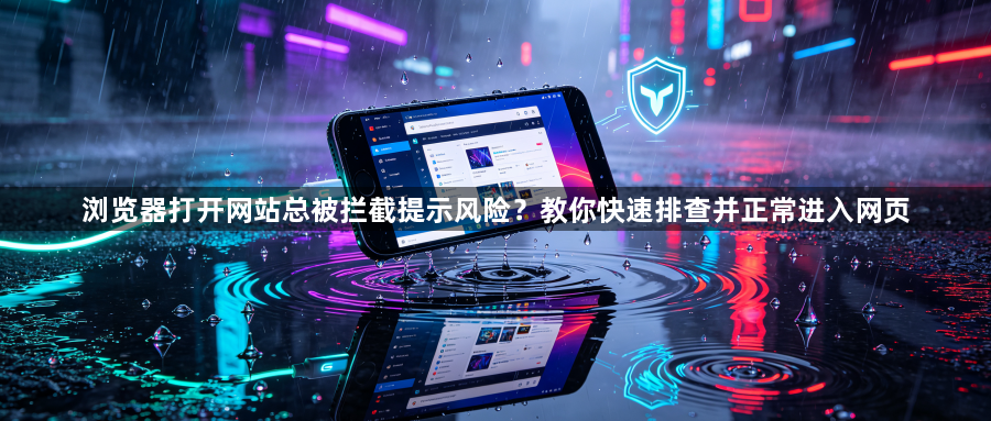 浏览器打开网站总被拦截提示风险?教你快速排查并正常进入网页1