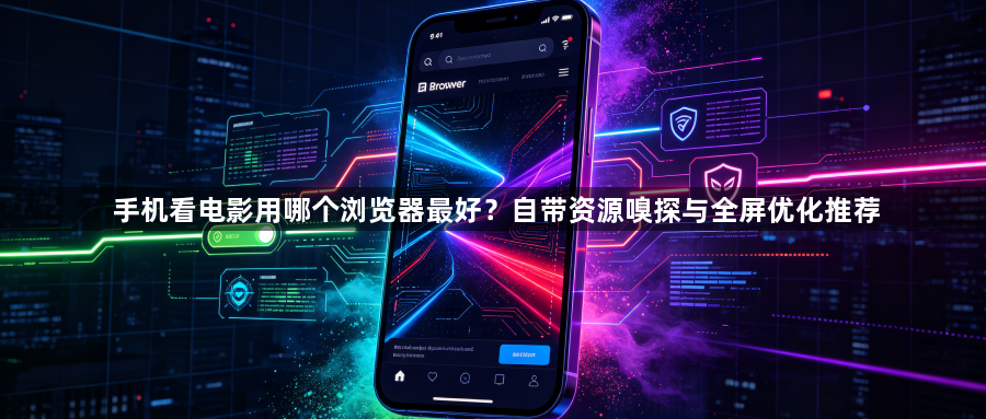 手机看电影用哪个浏览器最好?自带资源嗅探与全屏优化推荐1