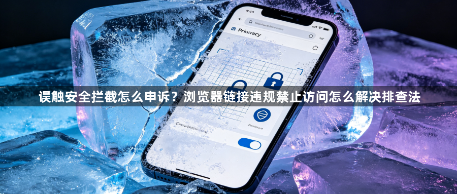 误触安全拦截怎么申诉?浏览器链接违规禁止访问怎么解决排查法1