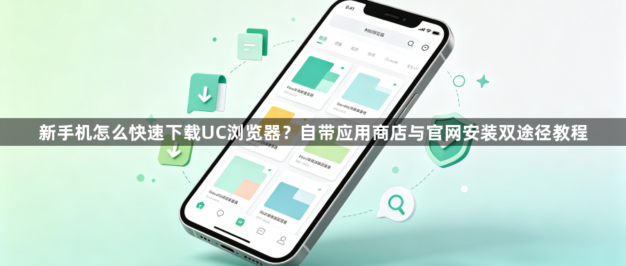 新手机怎么快速下载UC浏览器?自带应用商店与官网安装双途径教程1