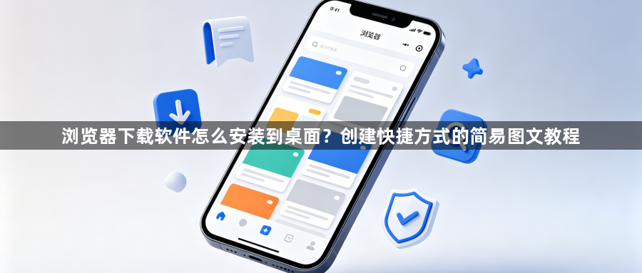 浏览器下载软件怎么安装到桌面?创建快捷方式的简易图文教程1