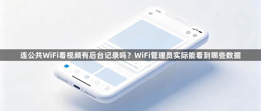 连公共WiFi看视频有后台记录吗?WiFi管理员实际能看到哪些数据1