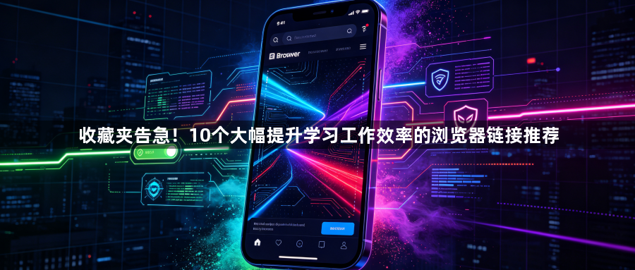 收藏夹告急！10个大幅提升学习工作效率的浏览器链接推荐1