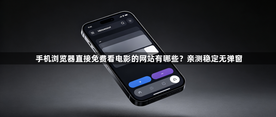 手机浏览器直接免费看电影的网站有哪些？亲测稳定无弹窗1